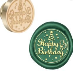Wax Seal head - Happy Birthday with party hat