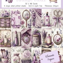 Paper by the Sea - Vintage Violet Elements Papers