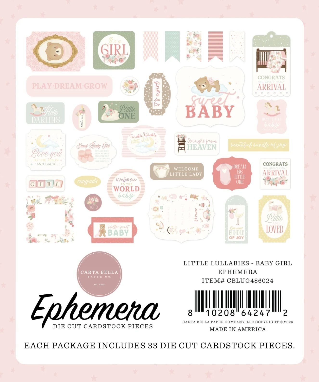 Little Lullabies – Baby Girl Ephemera