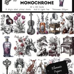 Paper by the Sea - Monochrome Elements Papers - In April Bundle
