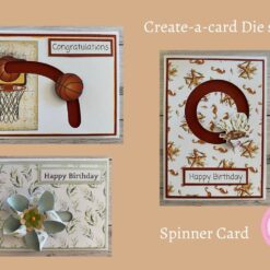 Create-a-card - Spinner card Die set