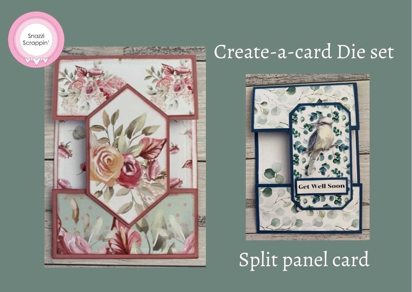 Create-a-card - Split Panel Card die set