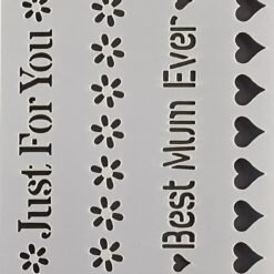 Borders - Mother's Day - Scrapmatts stencil