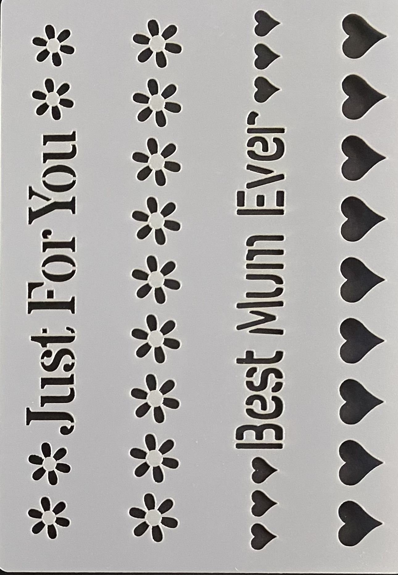 Borders - Mother's Day - Scrapmatts stencil