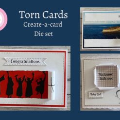 Create-a-card - Torn Card technique die set
