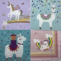 Serviettes - Unicorns and Llamas