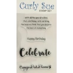 Curly Sue - Insert verse Stamp set - Happy Birthday 2