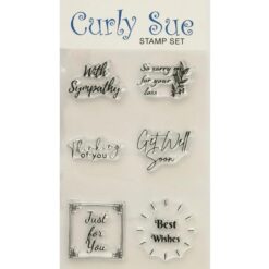 Curly Sue - Sentiment stamp set - 2