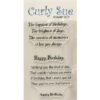 Curly Sue - Insert verse Stamp set - Happy Birthday 1