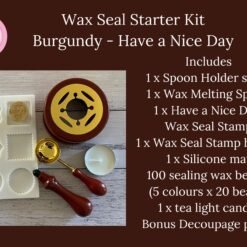 Wax Seal Starter Kit - Burgundy - Have a Nice Day