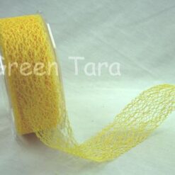 Mesh Ribbon - Yellow 1 metre
