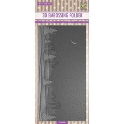 Nellie's Choice - 3D slimline embossing folder - Snowy Landscape