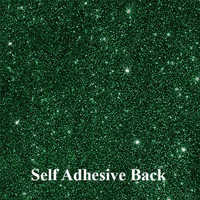 SAG21015 - Self Adhesive Glitter Card - Emerald Green - Pack of 3