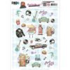Small Elements B, Back To The Fifties - 3D Decoupage Sheet
