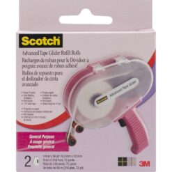 Scotch Advanced Tape Glider General Purpose Refills 2/Pkg .25"X36yd Each, For Use In 085