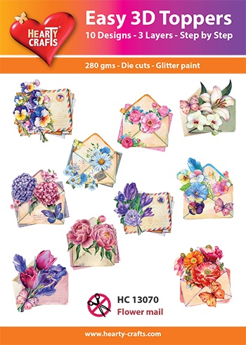 Hearty Crafts Easy 3D Toppers - Flower Mail
