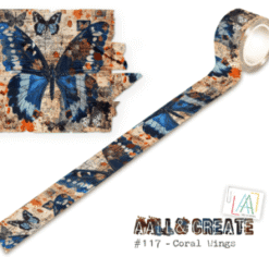 Washi Tape - #117 - Coral Wings