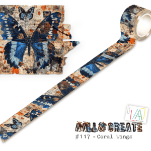 Washi Tape - #117 - Coral Wings