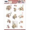 Pansies And Brushes - Painted Pansies - 3D Decoupage Sheet