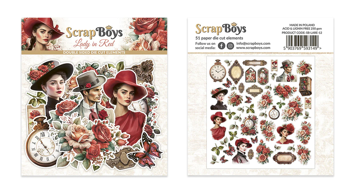 LADY IN RED DIE-CUTS LARE-12