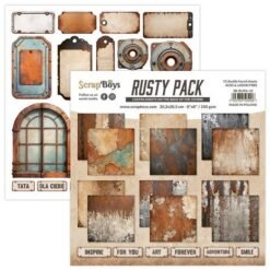 RUSTY PACK 8IN X 8IN PAPER PAD 20.3 X 20.3CM RUST 10