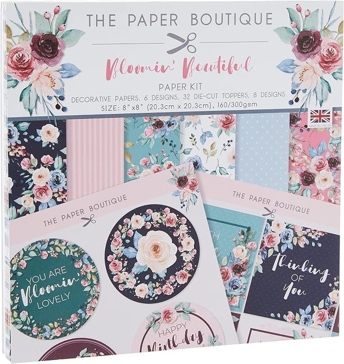 The Paper Boutique Bloomin Beautiful 8x8 Inch Paper Kit (PB1751)