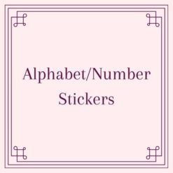 Alphabet/Number stickers