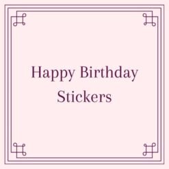 Happy Birthday stickers