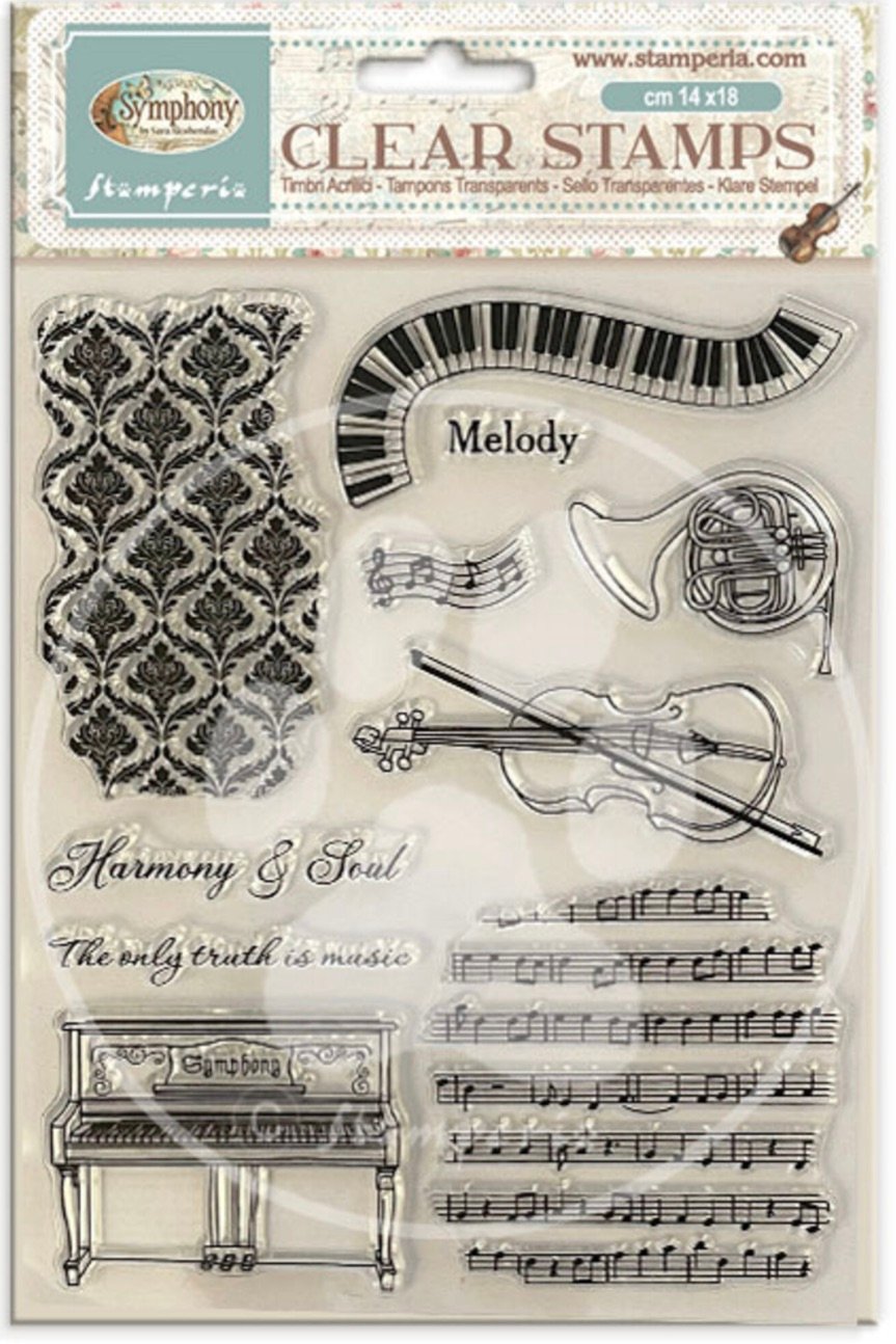 Stamperia Symphony Clear Stamp by Sara Alcobendas (WTK243)