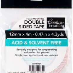Foam Tape 2mm thick - 12mm x 4metres - Standard Tack