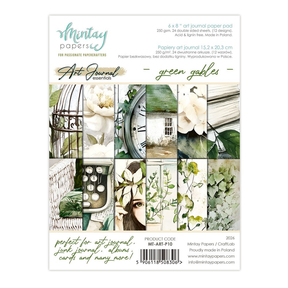 Pre-order Mintay - Art Journal Essentials - Green gables - due mid August