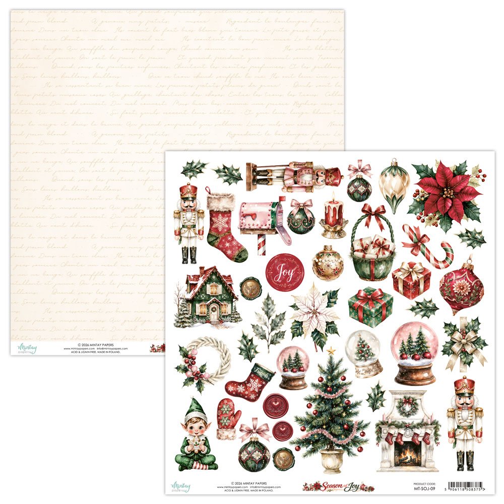 Pre-order - Mintay - Season of Joy - cut apart sheet 1 - Due mid August