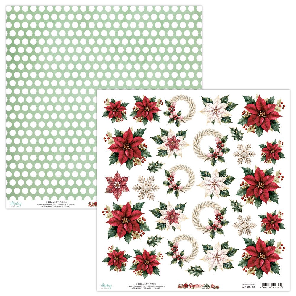 Pre-order - Mintay - Season of Joy - cut apart sheet 2 - Due mid August
