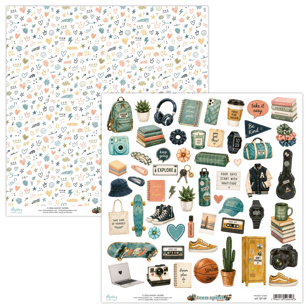 Pre-order - Mintay - Teen Spirit - cut apart sheet - Due mid August