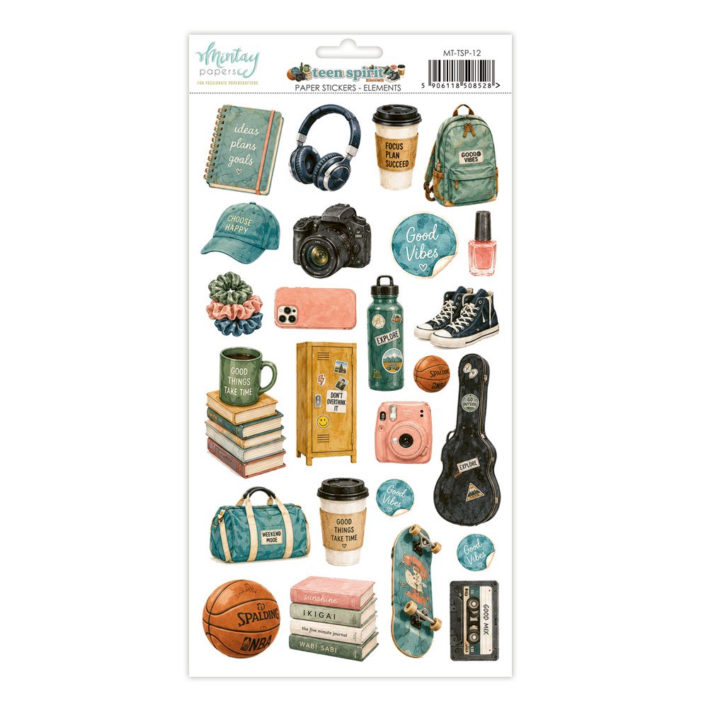 Pre-order - Mintay - Teen Spirit - Paper stickers - elements - due mid August