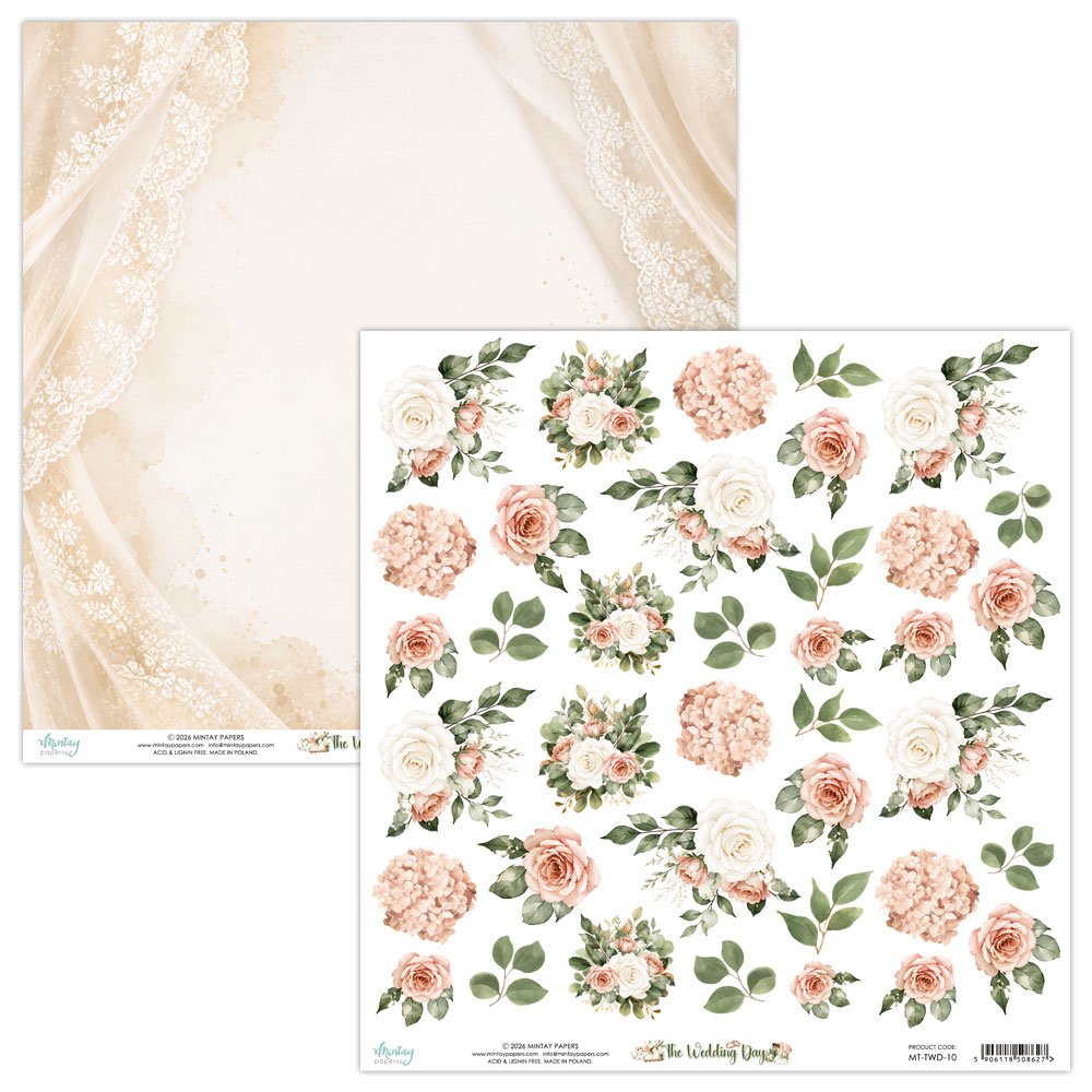 Pre-order - Mintay - Wedding Day - cut apart sheet 2 - Due mid August
