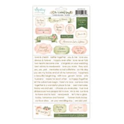 Pre-order - Mintay - Wedding Day - Paper stickers - Words - due mid August