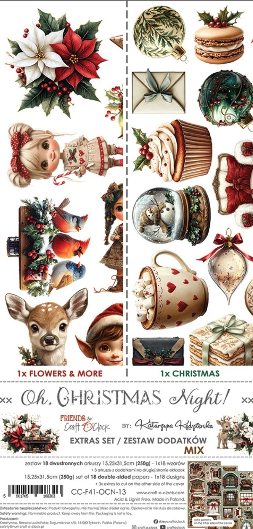 Craft O’Clock - Oh, Christmas Night! - Extras Set 3 Mixed