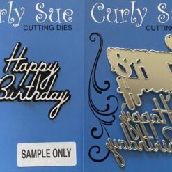 Happy Birthday Layered Script Die