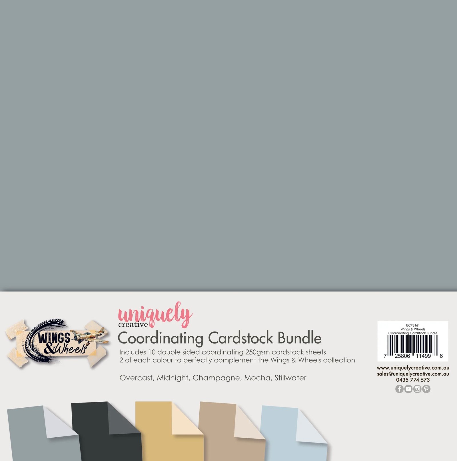 Wings and Wheels 12 X 12 Co-ordinating Cardstock - Due 5/8/26