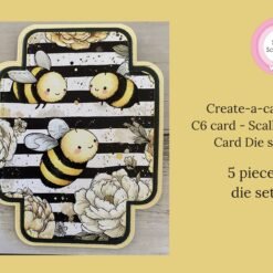 Create-a-card C6 card - Scalloped Card die set