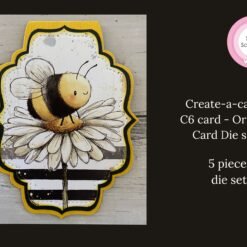 Create-a-card C6 card - Ornate Card die set