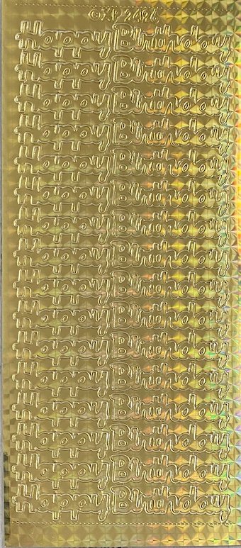 Happy Birthday 6 - Gold Prism