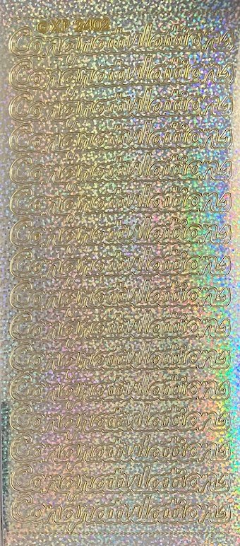 Congratulations - Holographic Silver