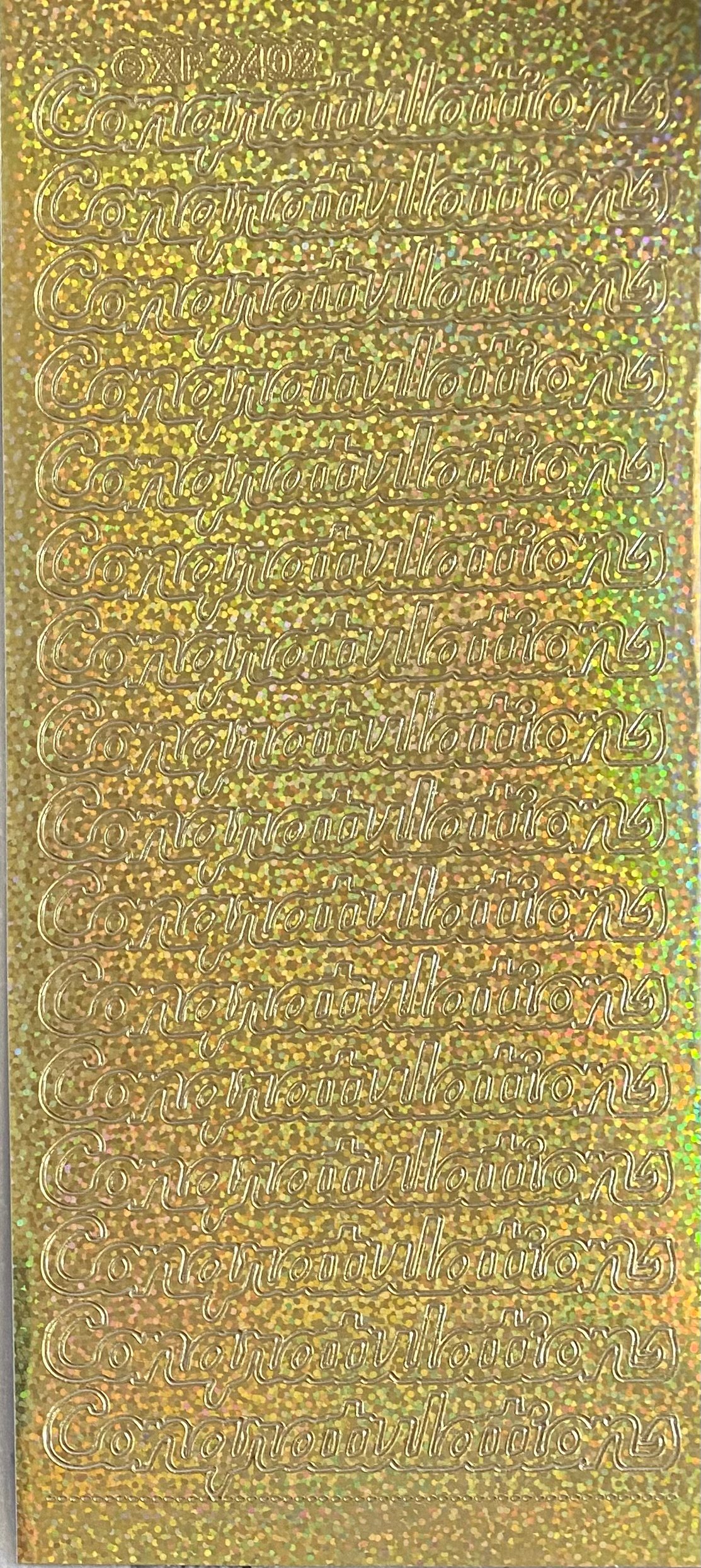 Congratulations - Holographic Gold