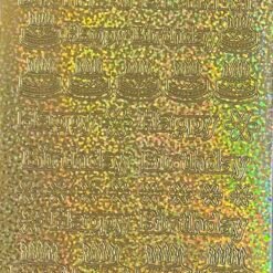 Happy Birthday various - Holo Gold