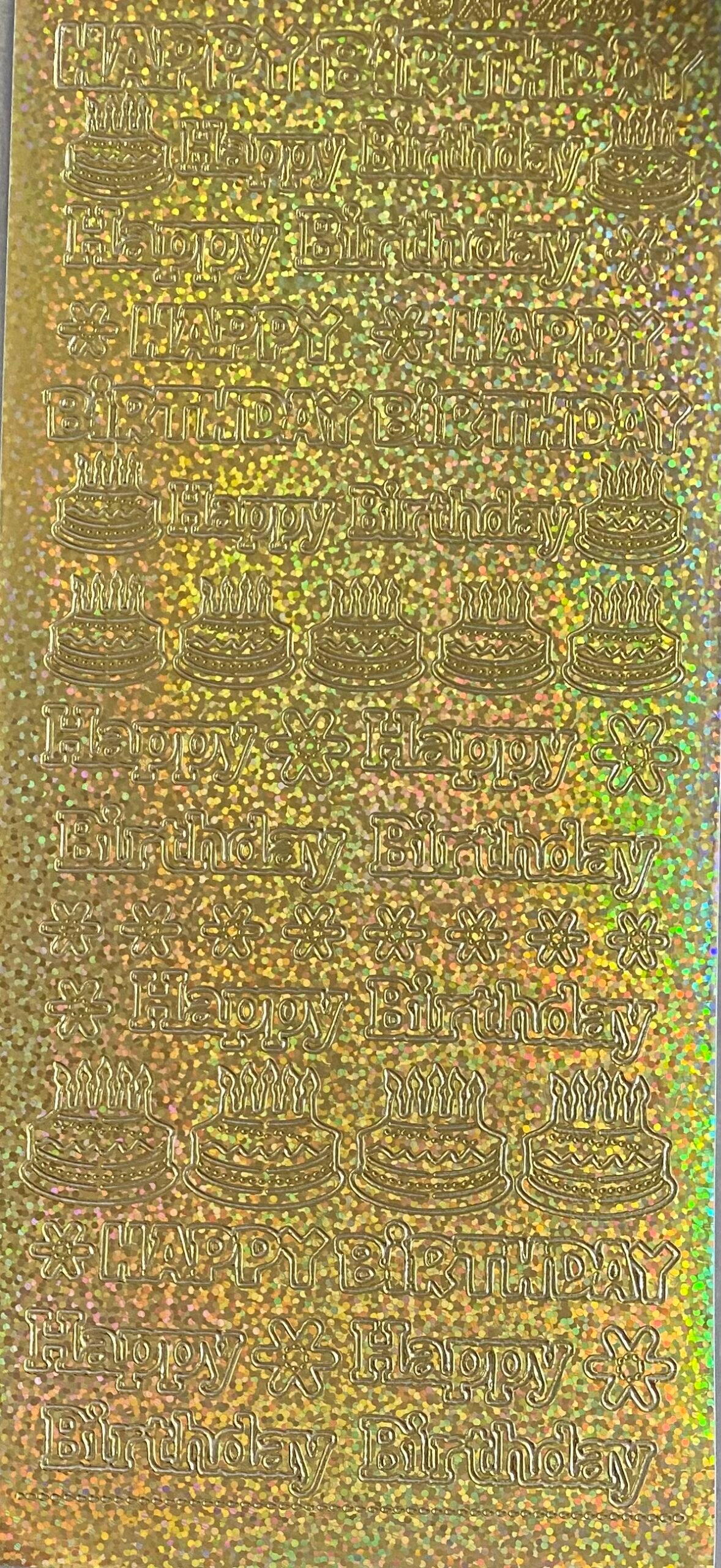 Happy Birthday various - Holo Gold