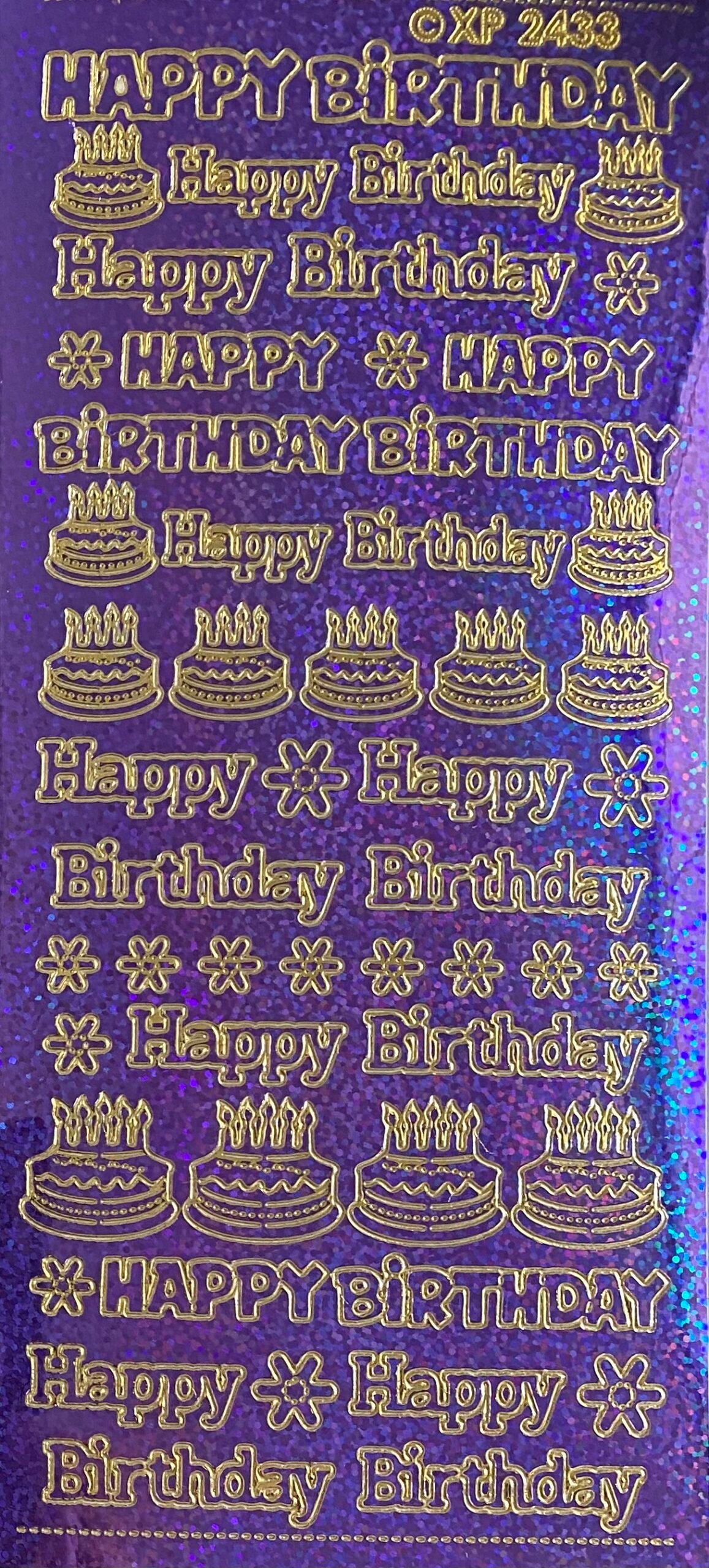 Happy Birthday various - Holo Purple