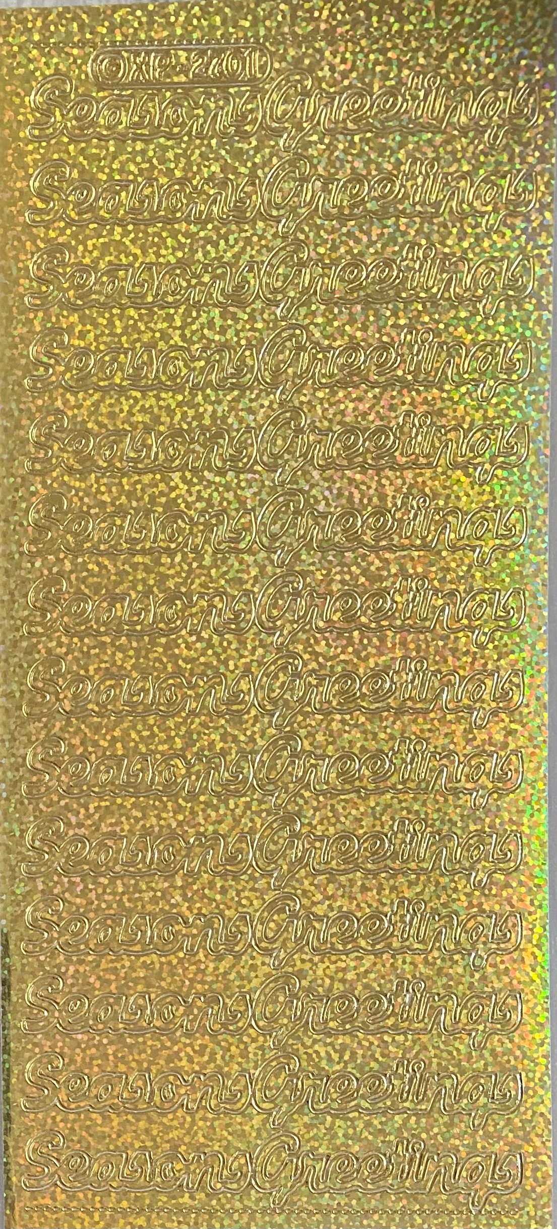 Seasons Greetings 1 - Holographic Gold