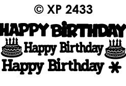 Alternative view of Happy Birthday various - Holo Purple